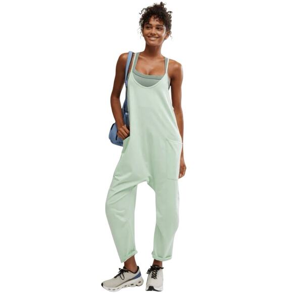 FP Movement Women’s Hot Shot Onesie Pistachio Mint Green NWT - Picture 1 of 4